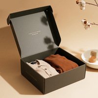Boîtes d'expédition de vêtements en carton ondulé avec impression de logo de marque personnalisée boîte postale d'emballage de couleur rose