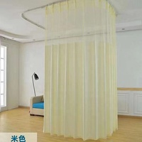 Rideaux médicaux tissés teints bactériostatiques, ignifuges, en tissu de haute qualité, cloisons