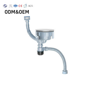 Tuyau de vidange flexible personnalisé pour évier de cuisine, siphon d'évier, accessoires d'évier, vente en gros - Product Image 1