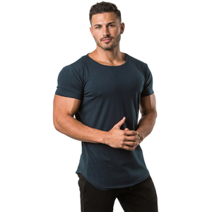 Camiseta Deportiva Ajustada de Manga Corta para Hombre, de Algodón y Elastano, Personalizada con Estampado, para Gimnasio, Venta al Por Mayor - Product Image 1