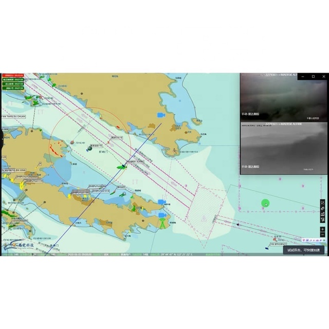 ESR Boat and Ship Optical AIS Navigation Radar Display Image & Camera Sensor