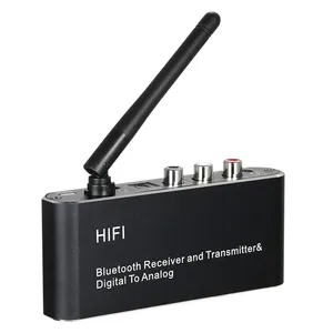 Adaptador de Audio Bluetooth auxiliar de 3,5mm coaxial de fibra óptica de múltiples interfaces D09 con transmisor receptor inalámbrico de antena
