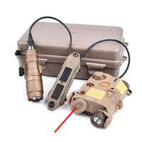 Combo PEQ15 : Pointeur laser rouge/vert/bleu avec lumière blanche IR et lampe torche LED M300A à lumière de remplissage IR, interrupteur à pression (SF+2.5)