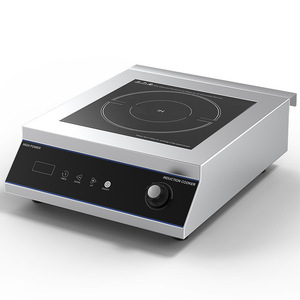 Placa de Cocina Comercial Profesional Delgada de Acero Inoxidable de 3500W con un Solo Quemador y Control Mecánico para Freír - Product Image 4