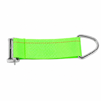 Sangle d'arrimage robuste à haute résistance avec fixation E-track et anneau en D en sangle polyester pour la logistique de remorques et la fixation sécurisée des charges