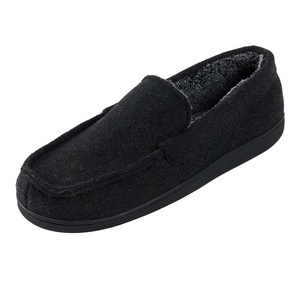 Non-Slip Comfortable Men'S Warm Indoor Wool <strong>Felt</strong> Cotton <strong>Slippers</strong> in Winter for Men - Product Image 4