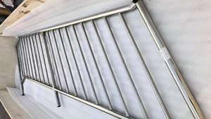 煙台ミラーステンレス鋼外装ガードレール手すりシステムデッキ用ヴィラ病院金属Baluster手すりパイプ手すり - Product Image 6