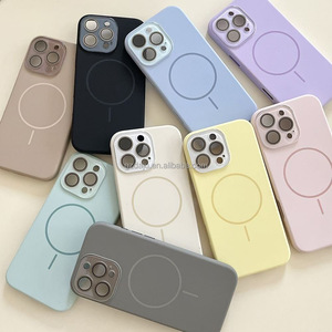 2025 từ sang trọng Silicone không dây trường hợp điện thoại với tinh thể ống kính phim bảo vệ Bìa iPhone 17 16 15 13 14 Pro Max - Product Image 4