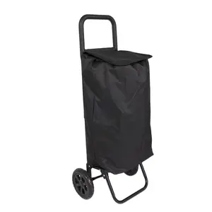 Factory Made Comfortable Handle Collapsible Small Shopping Trolley Foldable Shopping Bag With Wear-Resisting Wheel