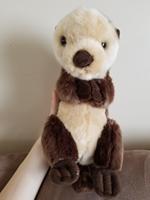 Jouet Animal en peluche Kawaii, Simulation réaliste, personnalisé, marron, loutre de mer, doux