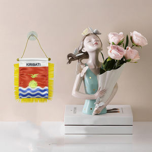 <span class=keywords><strong>Bandera</strong></span> <span class=keywords><strong>de</strong></span> <span class=keywords><strong>Kiribati</strong></span> Personalizada con Logotipo, Impresión Digital, Material Satinado, para Colgar en el Retrovisor del Coche y Decoración del Hogar, 2026 - Product Image 3