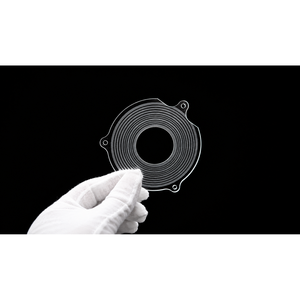 Panneau de verre de cathédrale gravé sur mesure 3 mm, couvercle décoratif métallique creux pour entrée de villa, salle à manger, extérieur, salle de sport - Product Image 1
