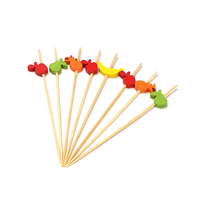 De nombreuses Occasions d'utiliser des brochettes de fruits Barbecue peuvent être utilisées bâtons de bambou respectueux de l'environnement outils antiadhésifs bambou naturel