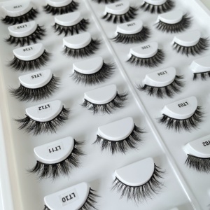 Faux <span class=keywords><strong>cils</strong></span> en vison naturel courts 3D, vente en gros, logo personnalisé, 12 mm, faux <span class=keywords><strong>cils</strong></span> en vison naturel populaires - Product Image 6