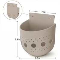 Organisateur de jouets de bain en silicone de qualité alimentaire avec ventouses puissantes, support mural pour jouets de bain pour bébé, panier de rangement sans BPA