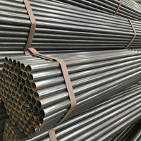 Tuyau rond soudé ERW en acier faiblement allié ST52, diamètre extérieur 25-219 mm x 2,0-10 mm, très populaire pour la fabrication de châssis de machines lourdes