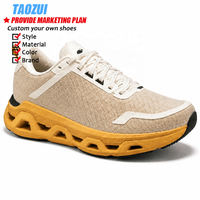 Chaussures de course respirantes personnalisées pour hommes, légères, à semelle épaisse évidée, pour la vente en gros, par fabricants OEM, chaussures de sport et baskets