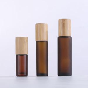 Ensemble de flacons à bille en verre écologiques - 5 ml/10 ml/15 ml avec bouchon en bois de bambou et option d'impression sérigraphique - Product Image 5