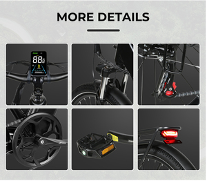 Samebike RS-A01 Pro จักรยานไฟฟ้าในเมืองมอเตอร์ฮับด้านหลัง250W 15ah แบตเตอรี่แบบบูรณาการอิเล็กทรอนิกส์อัจฉริยะ50กม. จัดส่งฟรี - Product Image 2