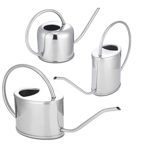 Manico decorativo da 1 litro in acciaio inossidabile ovale colorato colorato alla rinfusa interna carino da giardino in metallo piccolo Mini annaffiatoio <span class=keywords><strong>per</strong></span> <span class=keywords><strong>piante</strong></span> - Product Image 1