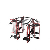 Máquina Smith Comercial Multifuncional Unisex SYT 360P de Acero con Estaciones Múltiples, Cable Crossover, Rack de Sentadillas y Ejercicios de Pecho y Espalda (Butterfly)
