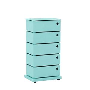 Meilleures ventes : Meuble de rangement de bureau à 5 <span class=keywords><strong>tiroirs</strong></span> rotatifs blanc et bleu - Product Image 1