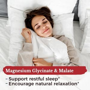 Complément de magnésium complexe GMP pour le sommeil et la santé cardiaque, 120 capsules végétaliennes, capsules de magnésium à absorption élevée - Product Image 3