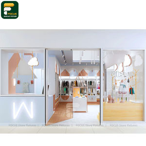 Exhibidor de Ropa de Lujo para Boutique, Mostrador de Ropa, Mueble de Exhibición de Vidrio para Minoristas - Product Image 4