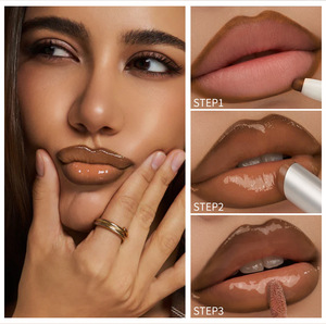 Brillo Labial Hidratante de Alto Brillo, No Pegajoso, Fórmula Humectante y Voluminizadora, Brillo Labial Brillante - Product Image 5