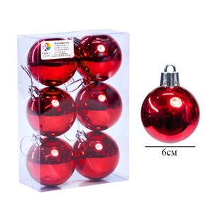 ลูกบอลพลาสติกประดับต้นคริสต์มาส6cm - Product Image 4