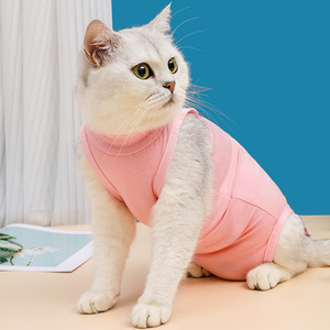 בגדי עיקור לחתולים וכלבים, נגד ליקוק, נגד נשירה, נושמים, לכל עונות השנה, חלוק ניתוח אוניברסלי - Product Image 2