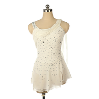 Justaucorps de gymnastique rythmique sans manches pour femmes et filles, vêtements de performance personnalisés pour le patinage sur glace, vêtements d'entraînement de danse pour le patinage artistique