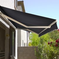 Auvent rétractable imperméable robuste avec structure en aluminium solide, auvent pare-soleil de qualité commerciale pour la façade des restaurants
