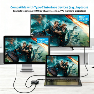 <span class=keywords><strong>Adaptateur</strong></span> Hub Multiport USB-C vers Double Moniteur 4K 60Hz, Compatible avec <span class=keywords><strong>MacBook</strong></span> Pro/<span class=keywords><strong>Air</strong></span>, etc. - Product Image 5