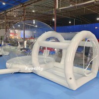 Base de maison bulle gonflable transparente 3M de haute qualité pour mariage, centre commercial, école, usage résidentiel, Fun City