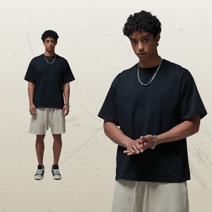 Clothing Manufacturer Wholesale <strong>Plain</strong> T Shirt Wholesale 230 GSM Cotton Drop Shoulder Oversize T-shirt Unisex - Product Image 2