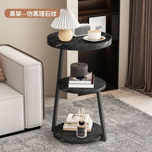 Mesa de centro pequeña de estilo nórdico, mesa auxiliar para sofá, mesa esquinera sencilla para sala de estar, mesa auxiliar pequeña con diseño contemporáneo - Product Image 5