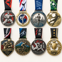 Médaille commémorative OEM en émail souple pour événements sportifs, anniversaires de club, Jiu Jitsu, Boxe, récompenses, médailles de reconnaissance d'équipe, moulage sous pression