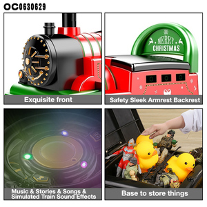 Coche eléctrico para bebé, locomotor, para niños, con música ligera - Product Image 3
