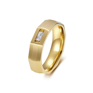 Unisex geometric design <b>titanium</b> steel <b>ring</b>, a niche fashion item for men and women, featured in yunnique street st - Product Image 5