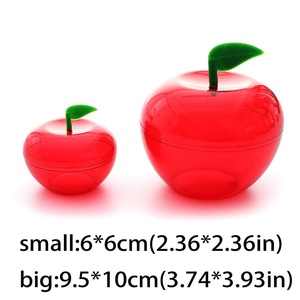 Caja de Plástico para Dulces con Diseño de Manzana Navideña, Entrega Inmediata, para Regalos, Fiestas y Eventos - Product Image 3