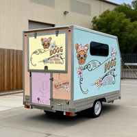Remorque de lavage de chiens mobile hautement cotée avec des caractéristiques de sécurité, un design ergonomique et des besoins d'entretien réduits