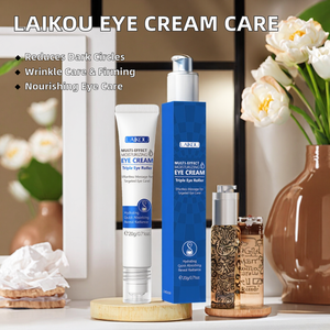 Crème pour les yeux Laikou pour femmes, marque privée, hydratant multi-effets, anti-rides, réduction des cernes, réduction des poches, aloe vera, pour tous types de peau - Product Image 2