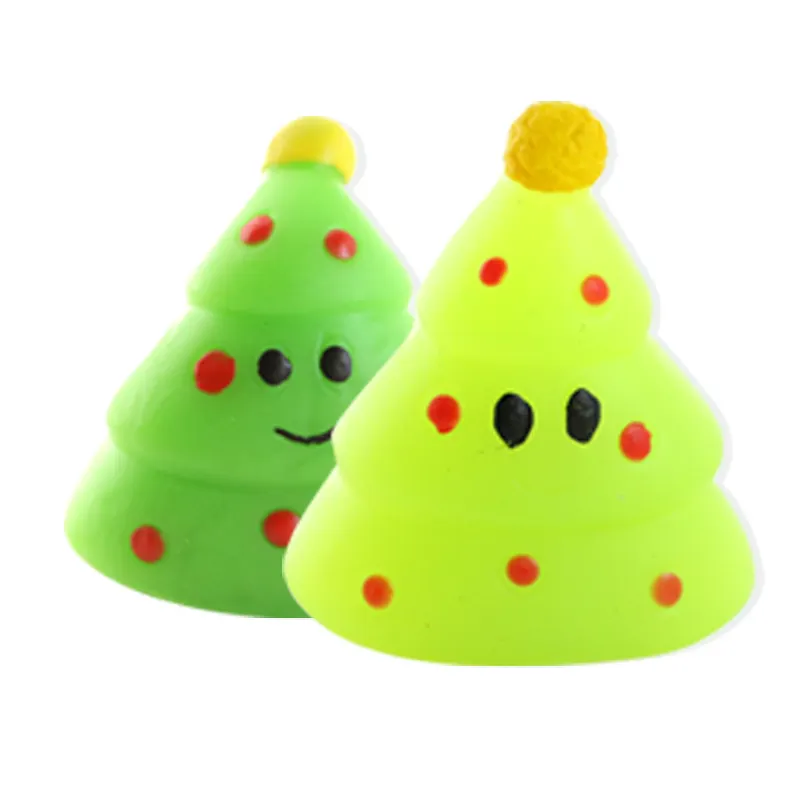 TONGLE Wholesale TPR Soft Animals Trees Kawaii Squishies Christmas Mochi Squishi Squishy Fidget Sensory Toys For Kids
