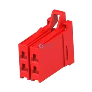 Original TE Connectivity Supplier 4-175363-1 Housing Receptacle 4 Pin Crimp 2 Row Red Cable Wire To Board Connectors 175363