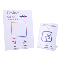 Soporte de PVC Personalizado Programable para Reseñas de Google 213/215/216, Tarjeta NFC para Seguimiento de Google y Facebook con Código QR para Control de Acceso