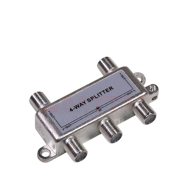 Indoor Coaxial RG6 4 Way CATV Splitter