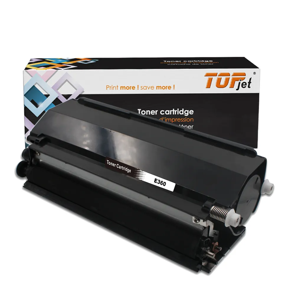 Cartuccia Toner Topjet E360 E 360 E360H11A nero con Chip compatibile per stampante Laser LexmarkE260 E260D E260DN E360D E360DN