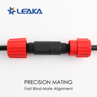 Conector de Cable Submarino Ultra Profundo de 3 Pines, Hermético IP69, 600V 10A, Rosca UNF Redonda Macho-Hembra de 7000M, 500+ Ciclos de Acoplamiento, para ROV/AUV