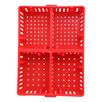 Cage de transport pour poussins d'un jour avec couvercle, en plastique à surface lisse et ventilée, avec logo personnalisé